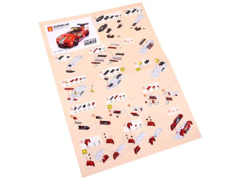Klocki sportowe auto 164 elem. + naklejki ZA4289 Klocki sportowe auto 164 elem. + naklejki ZA4289