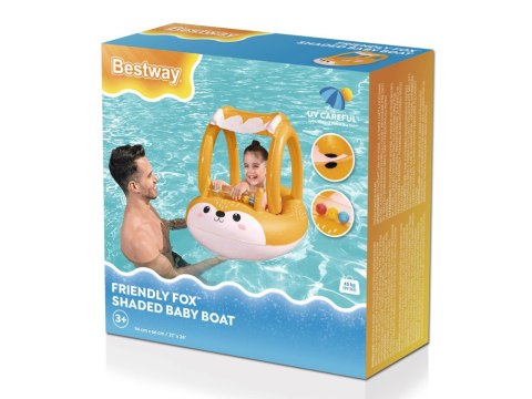 Bestway Dmuchany Ponton z daszkiem ŁÓDKA LISEK z dnem Ruchome kulki 34168 Bestway Dmuchany Ponton z daszkiem ŁÓDKA LISEK z dnem Ruchome kulki 34168