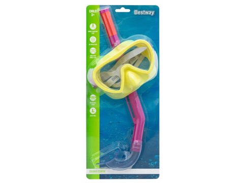 Bestway Zestaw Maska z rurką do pływania snurkowania dla dzieci 3+ 24036 Bestway Zestaw Maska z rurką do pływania snurkowania dla dzieci 3+ 24036