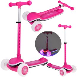 Balansowa hulajnoga SCOOTER 3-kołowa KOLOROWE ŚWIATEŁKA i MUZYKA SP0812