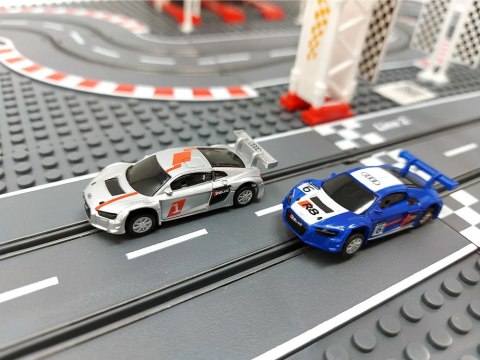 Audi sterowany tor wyścigowy samochodowy autka pilot budowa RC0621 Audi sterowany tor wyścigowy samochodowy autka pilot budowa RC0621