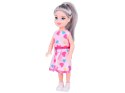 Urocza Laleczka Mini 13cm Lalka w sukience do domku ZA4628