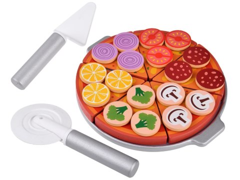 Zestaw DREWNIANA PIZZA do krojenia 16,5cm NA RZEP Dodatki 27ele ZA4689 Zestaw DREWNIANA PIZZA do krojenia 16,5cm NA RZEP Dodatki 27ele ZA4689