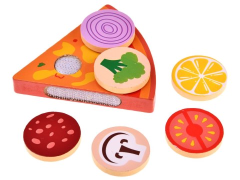 Zestaw DREWNIANA PIZZA do krojenia 16,5cm NA RZEP Dodatki 27ele ZA4689 Zestaw DREWNIANA PIZZA do krojenia 16,5cm NA RZEP Dodatki 27ele ZA4689