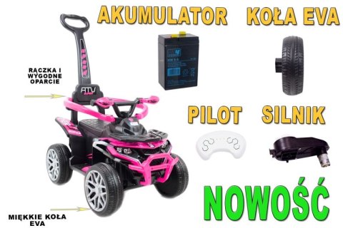 QUAD NA AKUMULATOR, JEŹDZIK, ODPYCHACZ, PCHACZ - POJAZD WIELOF. PILOT/APLIKACJA /915