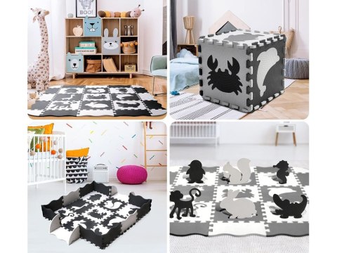 Puzzle piankowe kontrastowa mata zwierzątka kształty ZA4783 Puzzle piankowe kontrastowa mata zwierzątka kształty ZA4783