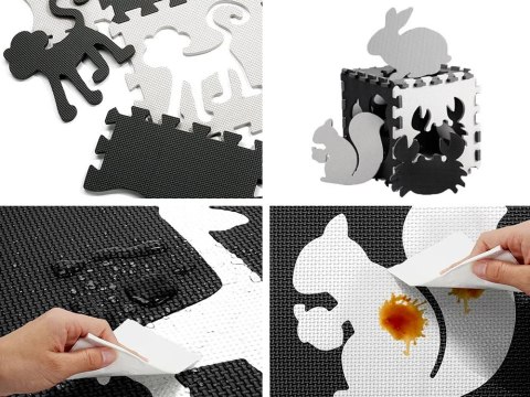 Puzzle piankowe kontrastowa mata zwierzątka kształty ZA4783 Puzzle piankowe kontrastowa mata zwierzątka kształty ZA4783