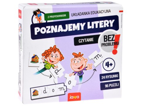 Jawa Edukacyjna gra - układanka Poznajemy LITERY z profesorkiem GR0662