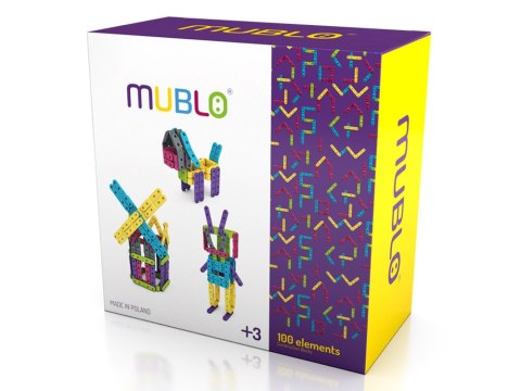 Klocki Mublo kolorowe zginane patyczki 100 elementów 50505 ZA4989
