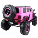 OLBRZYMI JEEP NA AKUMULATOR SPEED, SUPER RÓŻ, MIĘKKIE KOŁA, SIEDZENIE, APLIKACJA/DLS-X15A