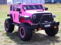 OLBRZYMI JEEP NA AKUMULATOR SPEED, SUPER RÓŻ, MIĘKKIE KOŁA, SIEDZENIE, APLIKACJA/DLS-X15A