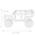 OLBRZYMI JEEP NA AKUMULATOR SPEED, SUPER RÓŻ, MIĘKKIE KOŁA, SIEDZENIE, APLIKACJA/DLS-X15A