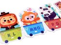 Puzzle edukacyjne Pociąg ze zwierzątkami do nauki alfabetu 40-ele ZA5751
