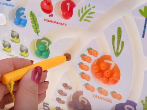 Magnetyczna układanka tablica labirynt nauka kolorów liczenia ZA5741