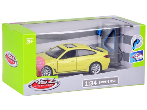 Auto metalowe Elektryczne BMW i4 M50 Gran Coupe dźwięk światła ZA5044 Auto metalowe Elektryczne BMW i4 M50 Gran Coupe dźwięk światła ZA5044