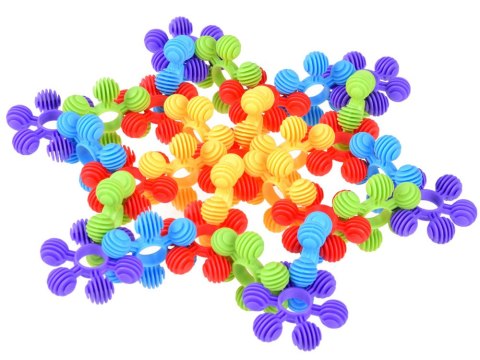 Kreatywne klocki 72 elementy mini wafle Płatki śniegu gwiazdki ZA1688