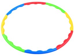 Hula hop składane kolorowe koło do kręcenia 60 cm 8 elementów SP0692