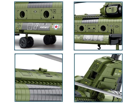 Reobrix Licencjonowane Klocki Helikopter CH-47 Chinook 1458 ele ZA5802
