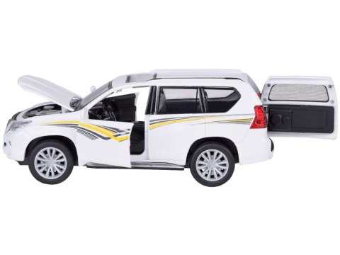 Auto metalowe model TOYOTA LAND CRUISER PRADO światło dźwięk SUV ZA5056 Auto metalowe model TOYOTA LAND CRUISER PRADO światło dźwięk SUV ZA5056