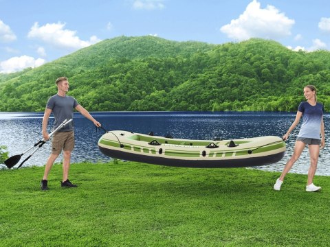 Bestway Dmuchany 3osob Ponton + wiosła 294 x 137cm Voyager X3 Raft 65164 Bestway Dmuchany 3osob Ponton + wiosła 294 x 137cm Voyager X3 Raft 65164