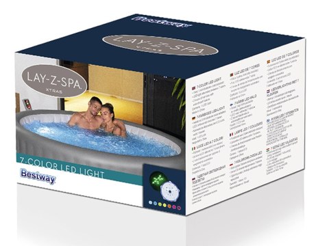 Bestway Lampka LED do SPA Jacuzzi 7 kolorów 10 diod energooszczędne 60303 Bestway Lampka LED do SPA Jacuzzi 7 kolorów 10 diod energooszczędne 60303