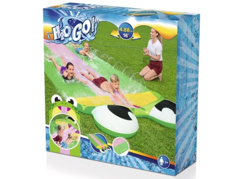 Bestway Potrójny ślizg wodny ŻABA H2O GO! Długi - 4.88m 52389 Bestway Potrójny ślizg wodny ŻABA H2O GO! Długi - 4.88m 52389