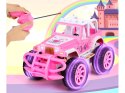 Autko dla lalki Różowy Samochód Terenowy z pilotem dla dziewczynek ZA5909