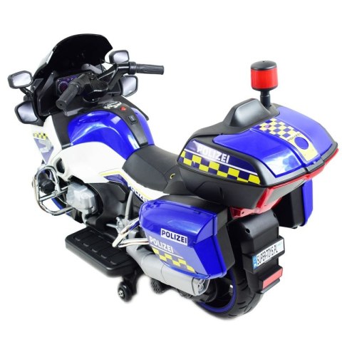 OLBRZYMI SUPER MOTOR ŚCIGACZ POLICYJNY,MIĘKKIE KOŁA, MIĘKKIE SIEDZENIE, GAZ W RĄCZCE, HAMULEC /MH888