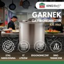 GARNEK GASTRONOMICZNY Z POKRYWĄ STALOWĄ 17L KINGHOFF KH-1961