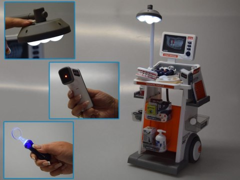 Interaktywny WÓZEK LEKARSKI Zestaw do zabawy w lekarza i dentystę ZA5874