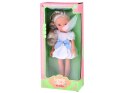 Lovely Girl Urocza Lalka w białej sukience z niebieską kokardką 33cm ZA5850
