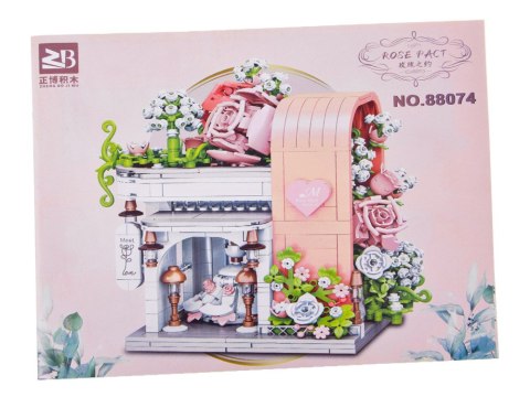 Klocki Romantyczna sala ślubna z witryną + kwiaty i suknia 1047-ele ZA5739