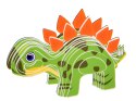 Puzzle 3D Kartonowy Model - Dinozaur Stegosaurus DIY Zrób to sam ZA5810
