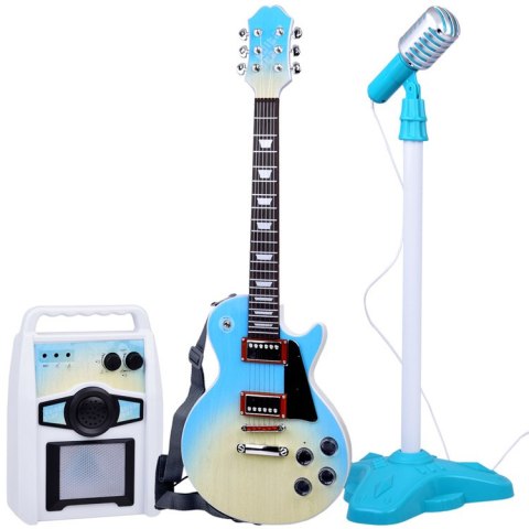 Gitara Elektryczna z Mikrofonem i Wzmacniaczem dla Dzieci Karaoke IN0171