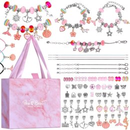 Kreatywny zestaw do robienia bransoletek CHARMS koraliki ZA5206