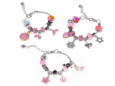 Kreatywny zestaw do robienia bransoletek CHARMS koraliki ZA5206 Kreatywny zestaw do robienia bransoletek CHARMS koraliki ZA5206