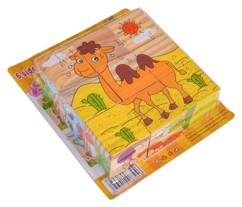 Klocki Drewniane Dla Najmłodszych Edycja Egzotyczne Zwierzątka