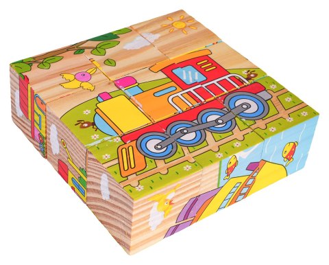 Klocki Drewniane Dla Najmłodszych Edycja Pojazdy