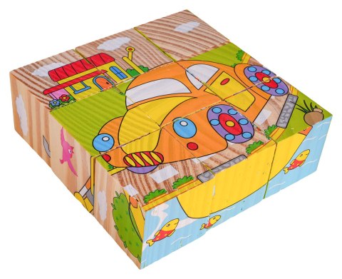 Klocki Drewniane Dla Najmłodszych Edycja Pojazdy