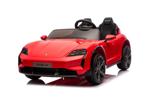 Pojazd Porsche Taycan Turbo S Czerwony