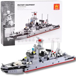 Klocki Techniczne Wange Okręt Type 052D Destroyer Statek 376ele ZA5673