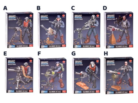 Klocki policjant SWAT ruchoma figurka żołnierzyk model do złożenia ZA5724
