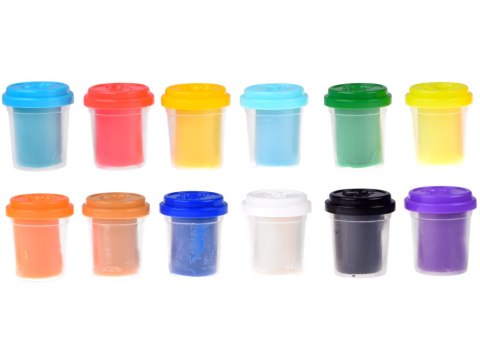 Ciastolina Zestaw plastyczny 12 sztuk kolorowa masa plastyczna ZA5176