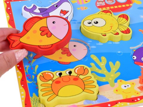 Puzzle drewniane układanka rybki podwodny świat 8 ele ZA5254 Puzzle drewniane układanka rybki podwodny świat 8 ele ZA5254