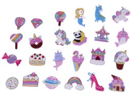 Kreatywny kalendarz adwentowy wyklejanka haft diamentowy breloczki ZA6020