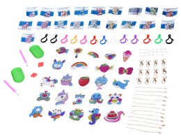 Kreatywny kalendarz adwentowy wyklejanka haft diamentowy breloczki ZA6021