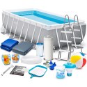 Basen ogrodowy stelażowy 488 x 244 x 107 cm zestaw 18w1 INTEX 26792