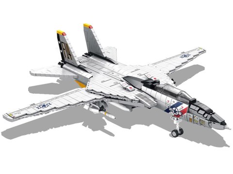 Klocki techniczne F-14 Tomcat 1600 elementów amerykański myśliwiec ZA5301 Klocki techniczne F-14 Tomcat 1600 elementów amerykański myśliwiec ZA5301