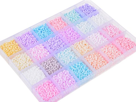 Zestaw pastelowe Koraliki do Bransoletek Przyjaźni 24 kolory ZA5336 Zestaw pastelowe Koraliki do Bransoletek Przyjaźni 24 kolory ZA5336