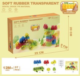 Zestaw Miękkich Żelowych Klocków 37el.
